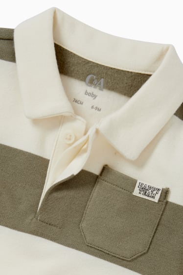 Bébés garçons - Polo pour bébé - à rayures - beige