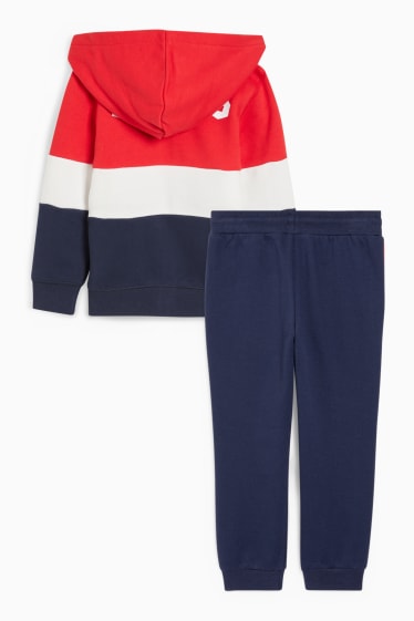 Enfants garçons - Ensemble - Super Mario - sweat à capuche et pantalon de jogging - bleu foncé