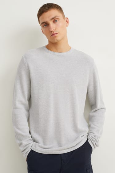 Home - Jersei - gris clar jaspiat