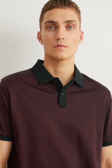 Herren - Poloshirt - bordeaux