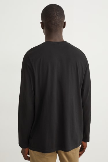 Men - Long sleeve top - black