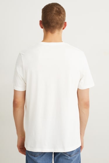 Hommes - T-shirt - blanc crème