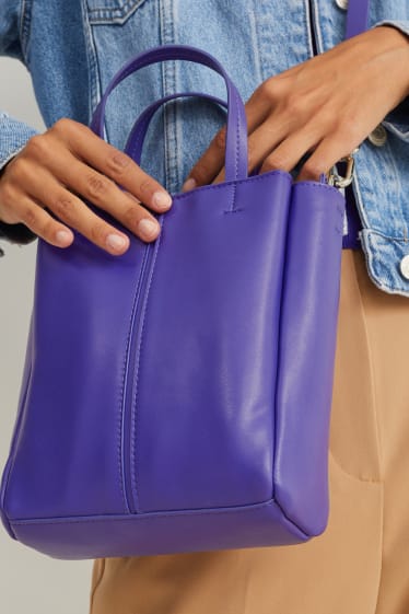 Femmes - Sac à bandoulière avec ceinture amovible - synthétique - violet
