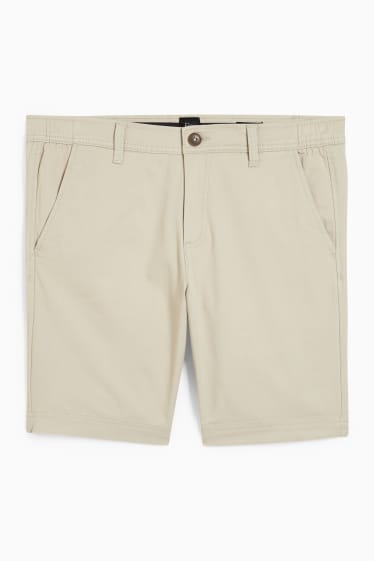 Hommes - Short - Flex - 4 Way Stretch - LYCRA® - beige clair