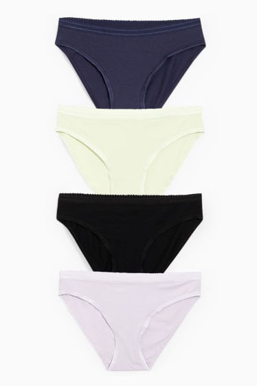 Donna - Confezione da 4 - slip - porpora