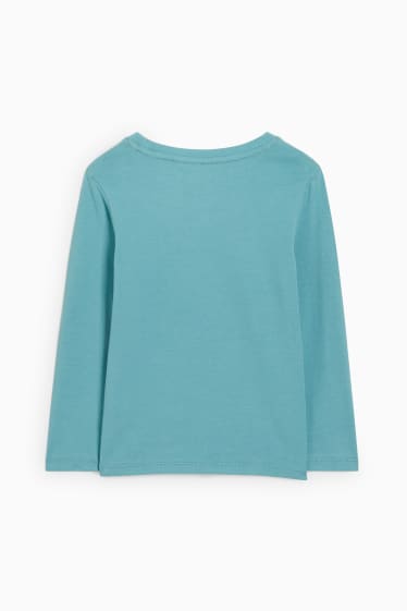 Kinderen: jongens - Longsleeve - turquoise
