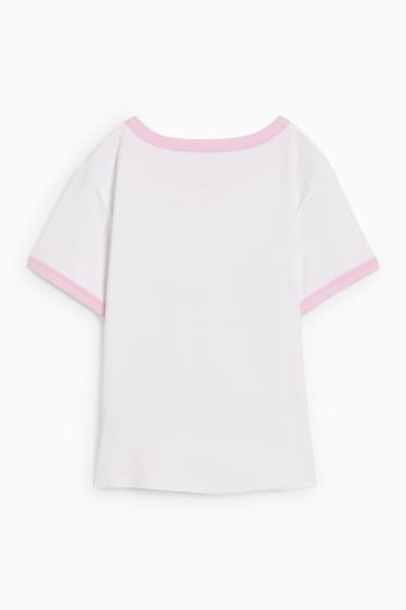 Kinderen - Barbie - T-shirt - crème wit