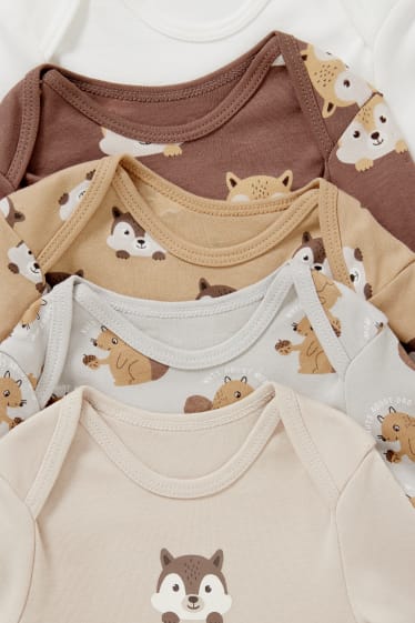 Unisex - Multipack 5er - Baby-Body - beige