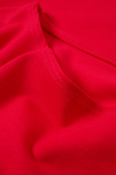 Damen - Langarmshirt - rot
