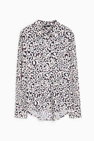 Donna - Blusa - fantasia - bianco crema