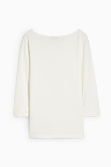 Women - Long sleeve top - cremewhite