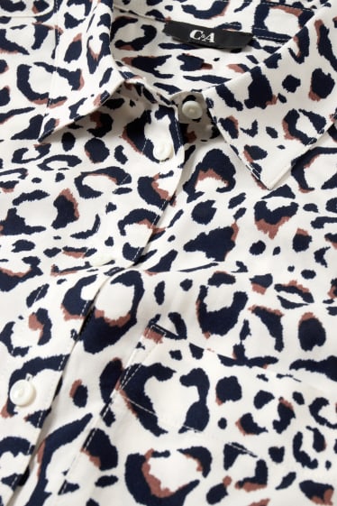 Donna - Blusa - fantasia - bianco crema