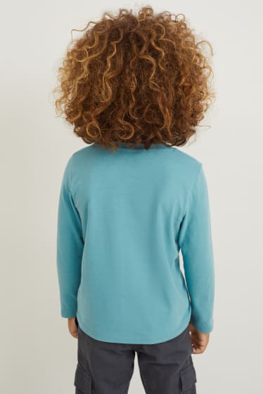 Kinderen: jongens - Longsleeve - turquoise