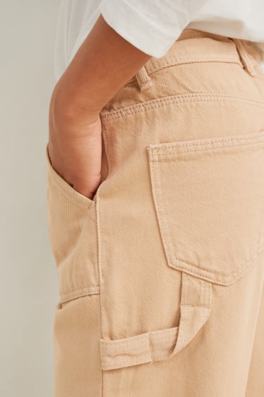 Kinder - Wide Leg Jeans - beige