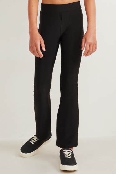 Kinder Mädchen - Set - Funktions-Top und -Jersey-Hose - 2 teilig - schwarz