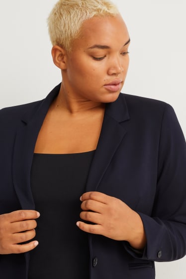 Femmes - Blazer - slim fit - bleu foncé