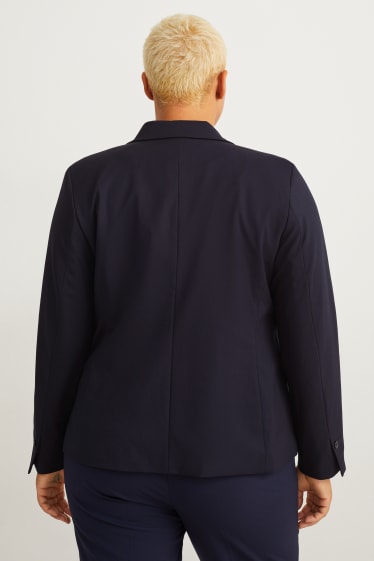 Femmes - Blazer - slim fit - bleu foncé