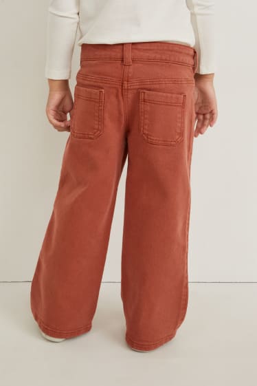 Children - Wide leg jeans - brown