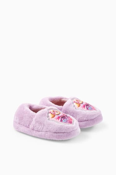 Children Girls - PAW Patrol - fleece slippers - light violet