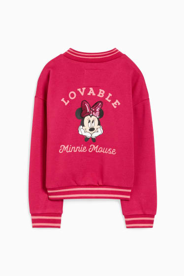 Enfants filles - Minnie Mouse - sweat à capuche - rose foncé