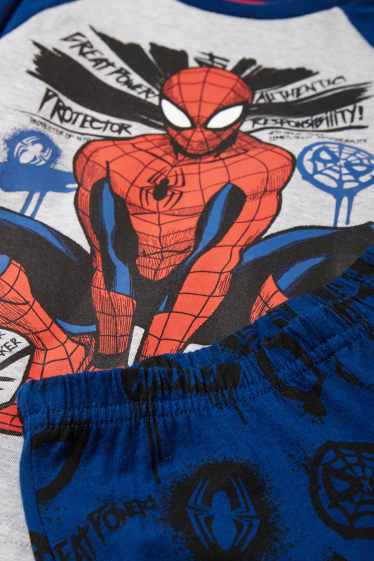 Kinder Jungen - Spider-Man - Pyjama - 2 teilig - hellgrau-melange