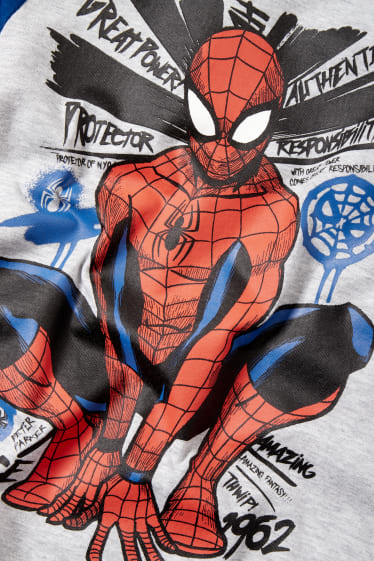 Kinder Jungen - Spider-Man - Pyjama - 2 teilig - hellgrau-melange