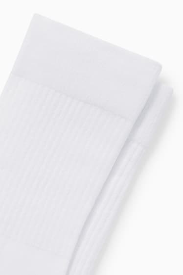 Hommes - Lot de 5 - chaussettes de tennis - blanc