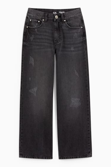 Bambini - Jeans a gamba larga - jeans grigio scuro