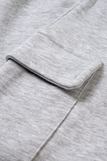 Bambine - Pantaloni sportivi cargo - grigio chiaro melange