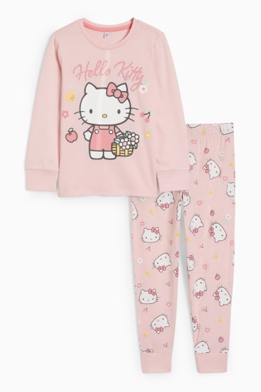 Kinderen - Hello Kitty - pyjama - 2-delig - roze