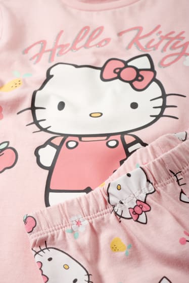 Bambine - Hello Kitty - pigiama - 2 pezzi - rosa