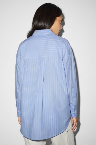 Teens & young adults - CLOCKHOUSE - blouse - striped - light blue