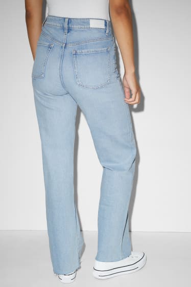 Dames - CLOCKHOUSE - loose fit jeans - high waist - jeanslichtblauw