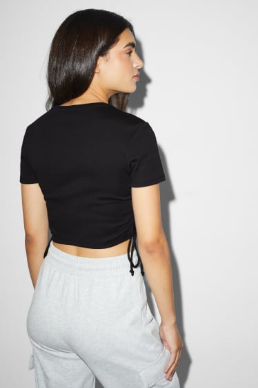 Dona - Samarreta crop - negre