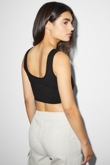 Teens & young adults - CLOCKHOUSE - cropped top - black