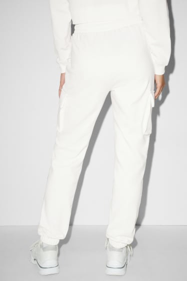 Damen - CLOCKHOUSE - Cargo-Jogginghose - cremeweiss