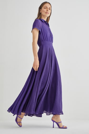 Femmes - Robe-chemisier - violet