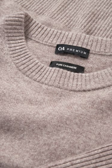 Damen - Kaschmir-Pullover - beige
