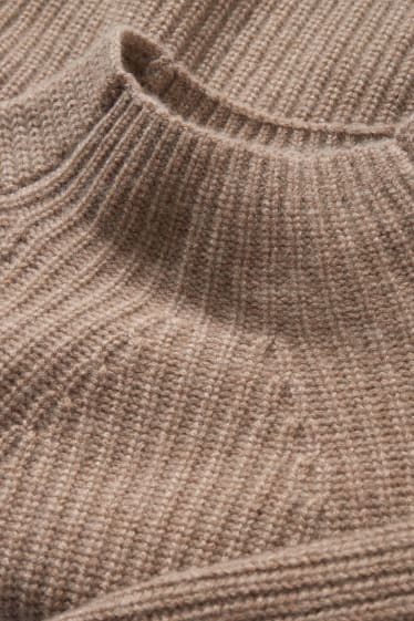 Kobiety - Sweter kaszmirowy - beżowy