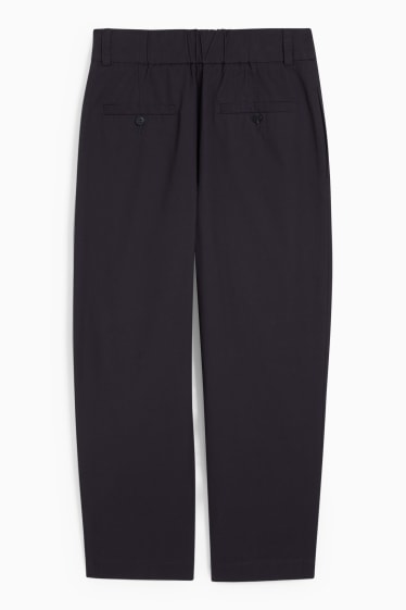 Damen - Stoffhose - High Waist - Tapered Fit - dunkelblau