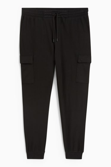 Herren - Cargo-Jogginghose - schwarz