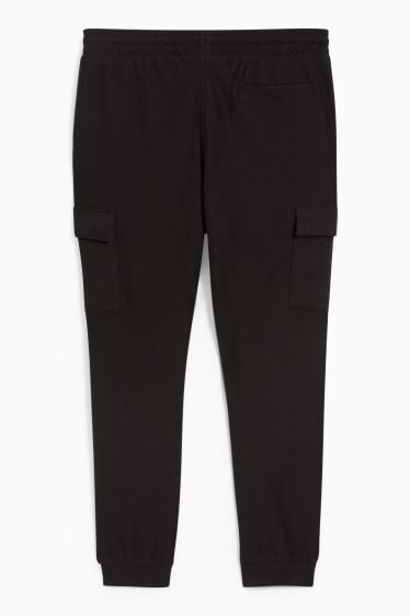 Herren - Cargo-Jogginghose - schwarz