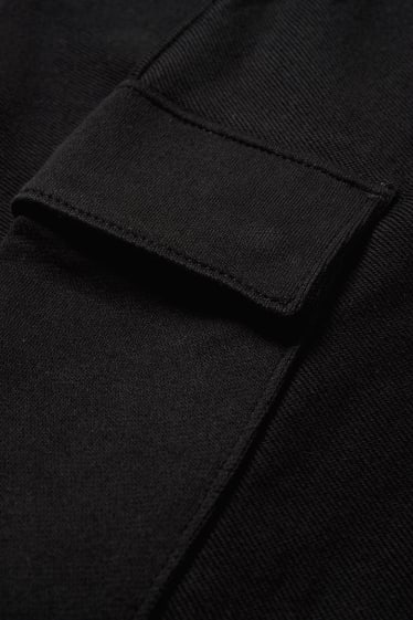 Herren - Cargo-Jogginghose - schwarz