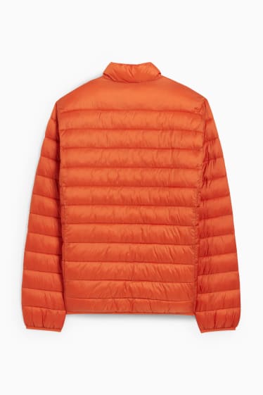 Heren - Gewatteerde jas - oranje