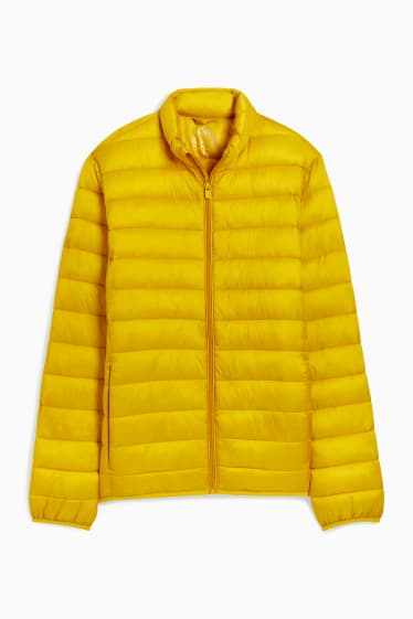 Heren - Gewatteerde jas - geel