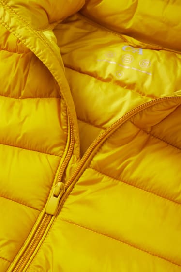Heren - Gewatteerde jas - geel