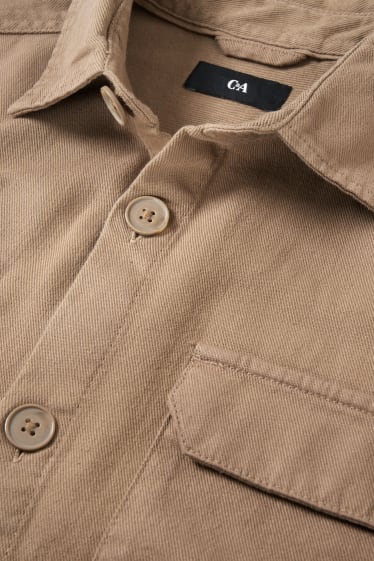 Hommes - Veste-chemise - regular fit - beige