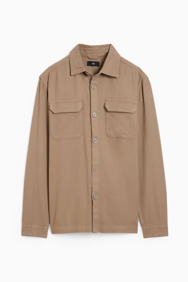 Hommes - Veste-chemise - regular fit - beige