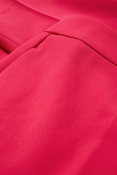 Damen - Stoffhose - Mid Waist - Regular Fit - pink