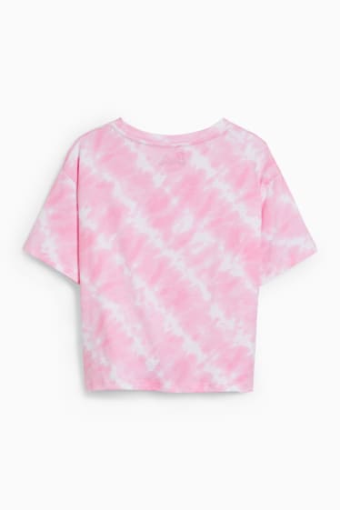 Kinder Mädchen - Barbie - Kurzarmshirt mit Knotendetail - rosa